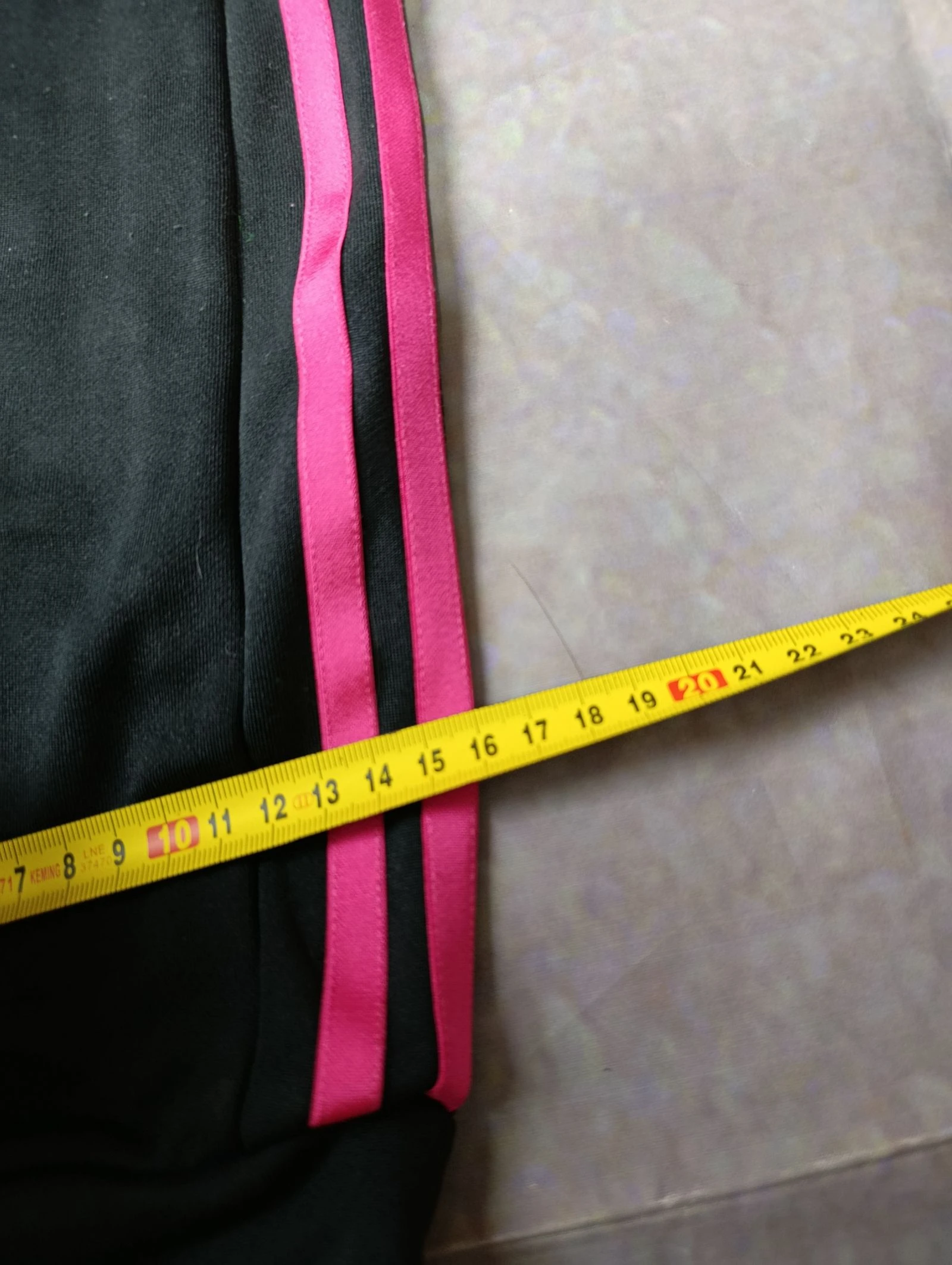 Pantalones de chándal Adidas para mujer, negros con rayas rosas, talla M – photo 13